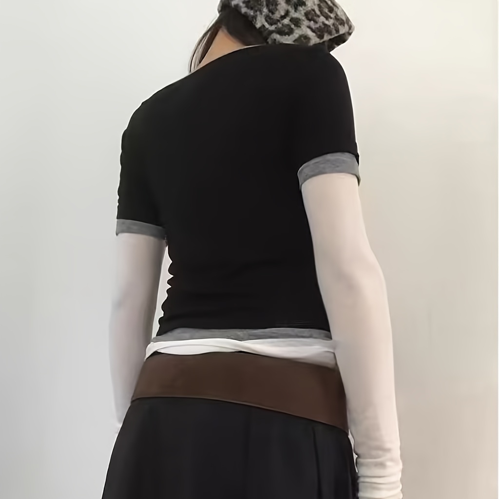 Women's Western Waist Belt Beige Velvet PU Leather Chain Retro Large Button